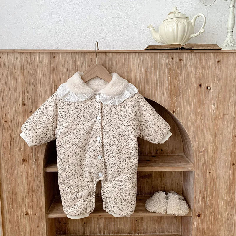Soft Cotton With Cozy Fleece Lining Romper