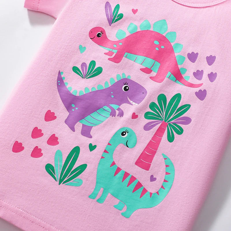 100% Cotton 3-Pack Cartoon T-Shirts