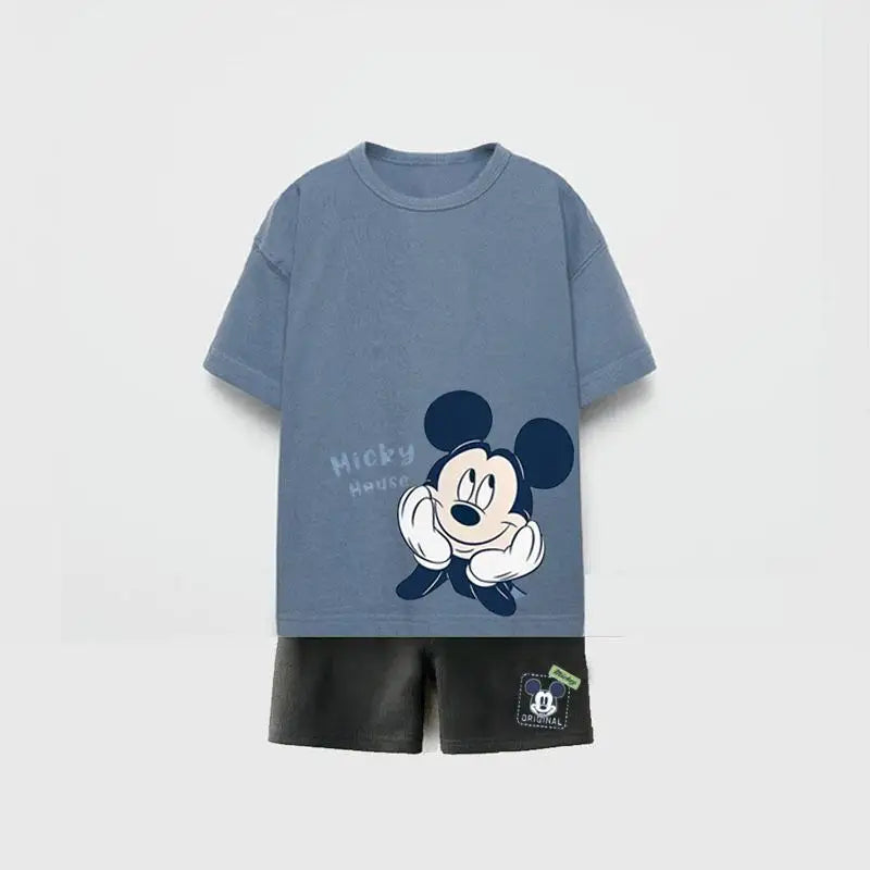 Premium Cotton Mickey T-Shirt & Shorts Set