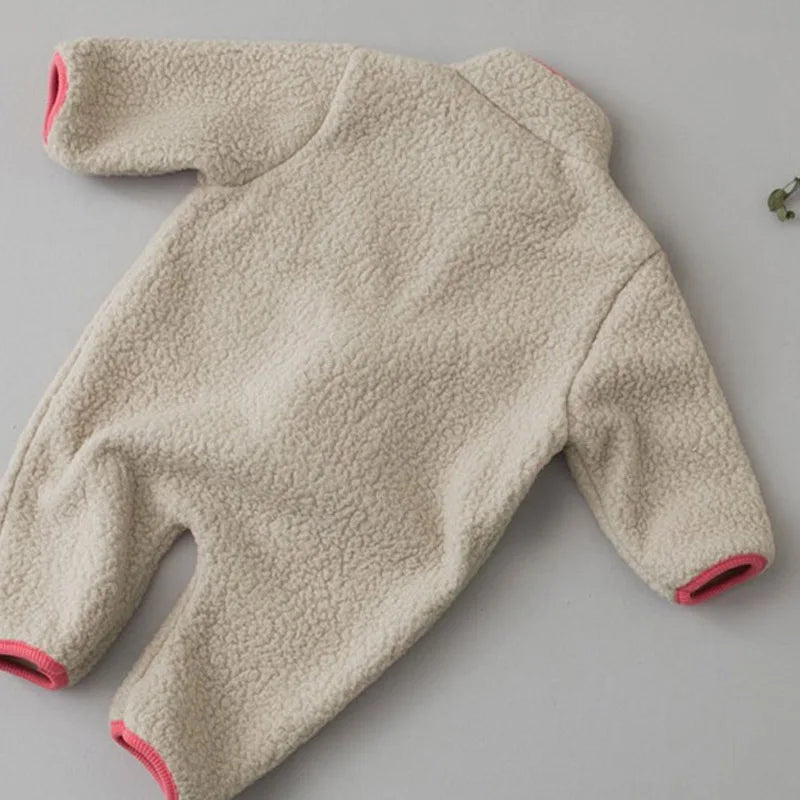 Warm Fleece Winter Baby Romper Jumpsuit