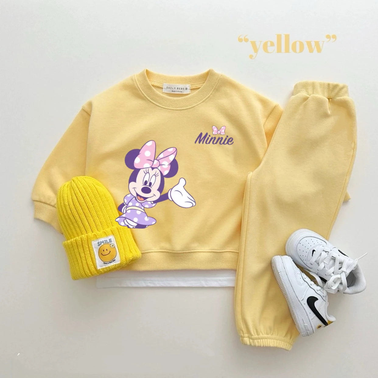 Disney Sweatshirt & Pants Set - 100% Cotton