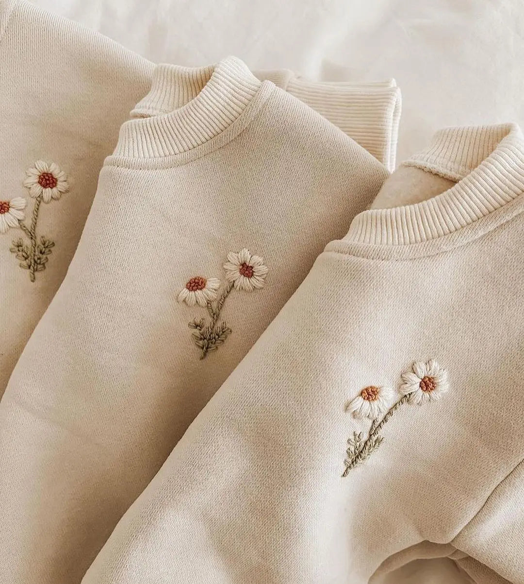 Soft fleece Flower Tracksuit Set
