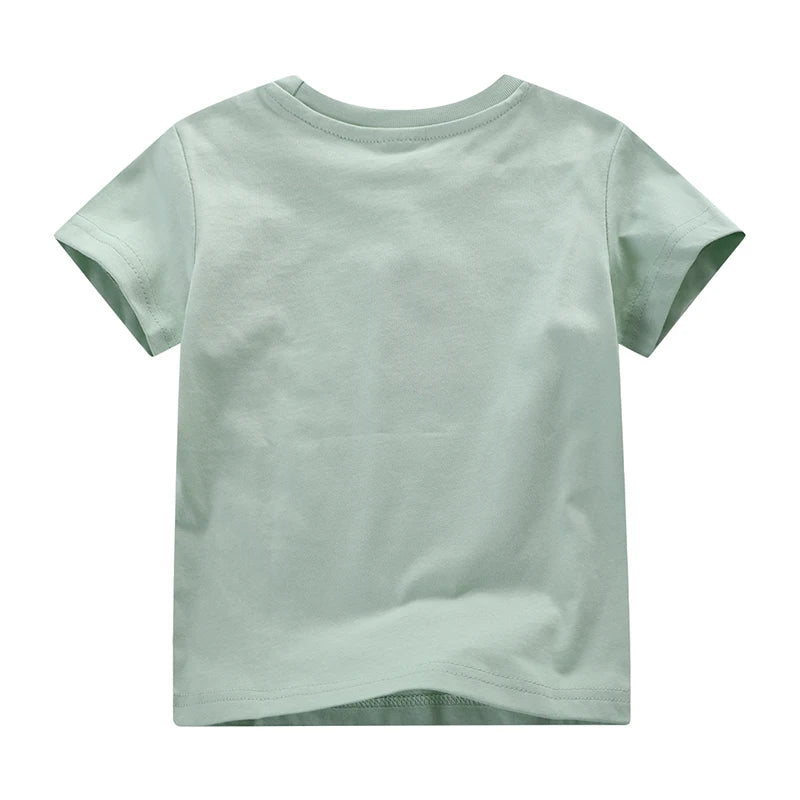 100% Cotton Cartoon T-Shirt & Denim Set