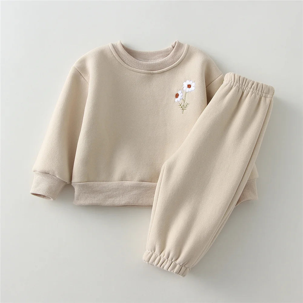 Cozy Fleece Cotton Pullover & Matching Pants Set