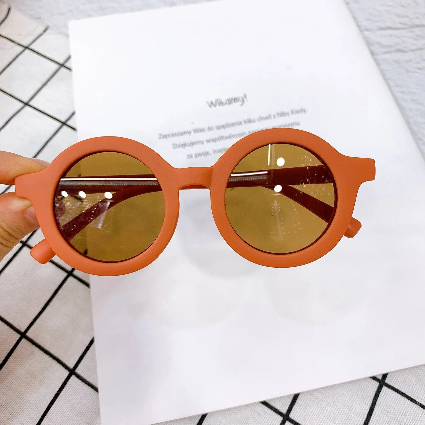 Kids Round Sunglasses – UV400 Mirror Lens Stylish Eyewear