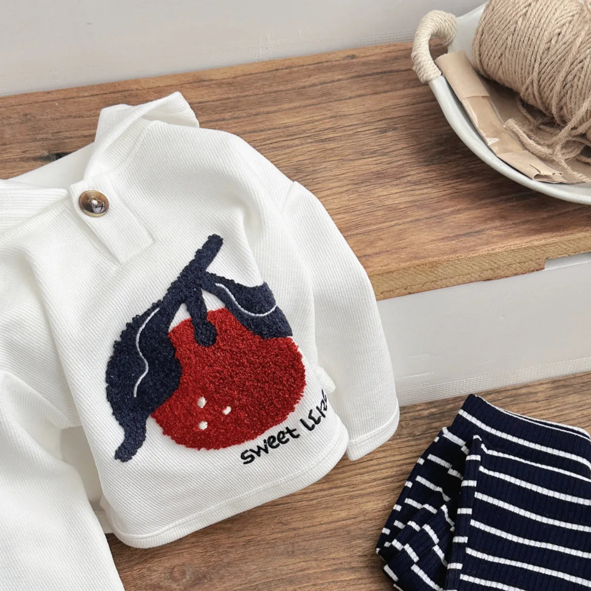 Winter Warm Cherry Set Hawthorn Hooded Top & Pants