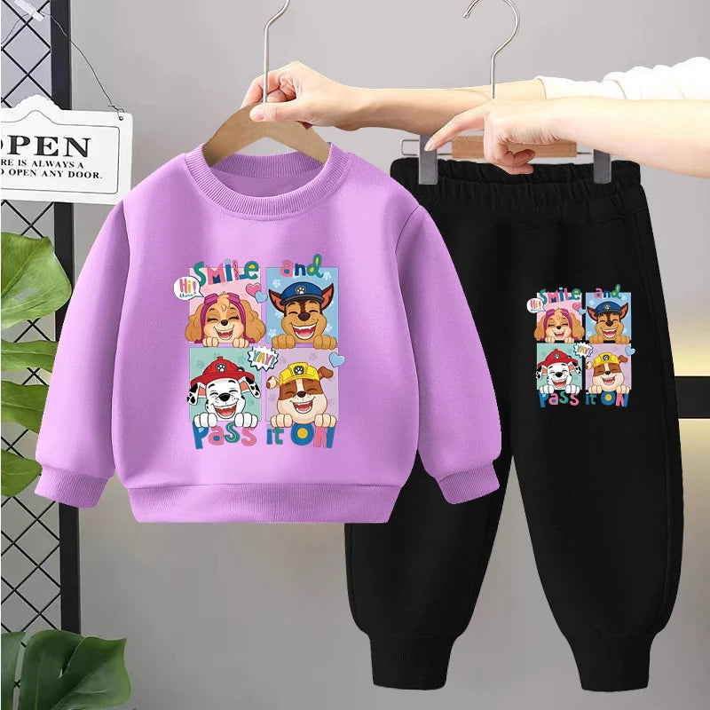 Sweatshirt & Pants Set - 100% Cotton