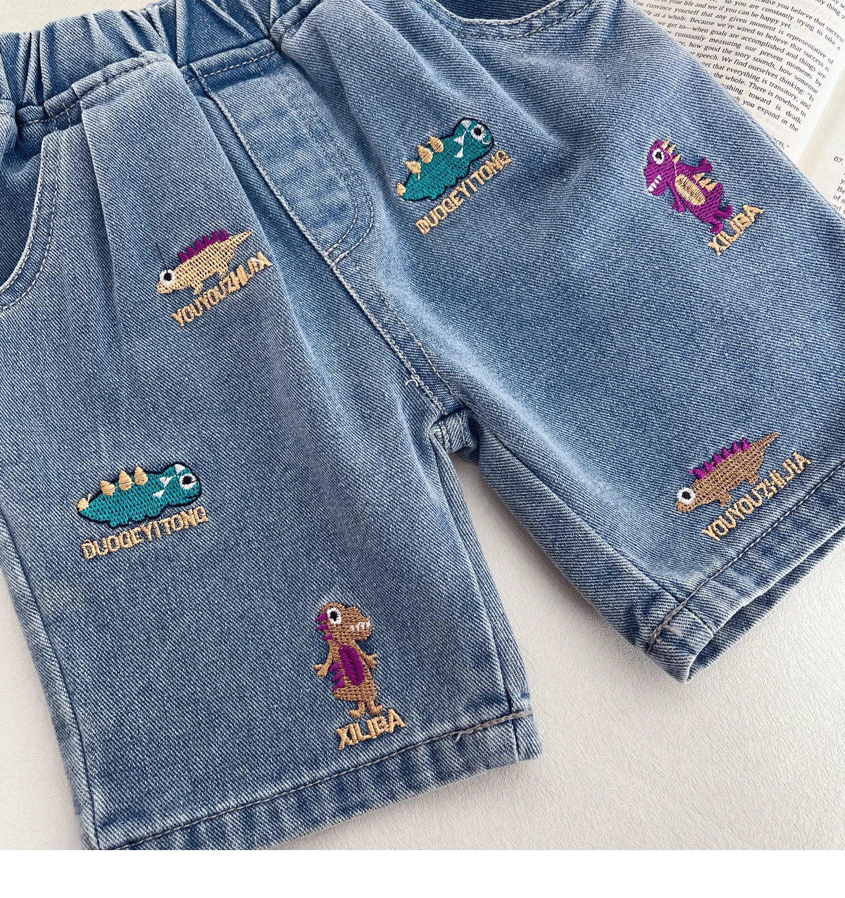 Cute Embroidery Denim Shorts