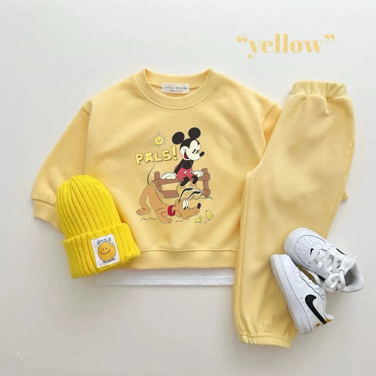 Disney Sweatshirt & Pants Set - 100% Cotton