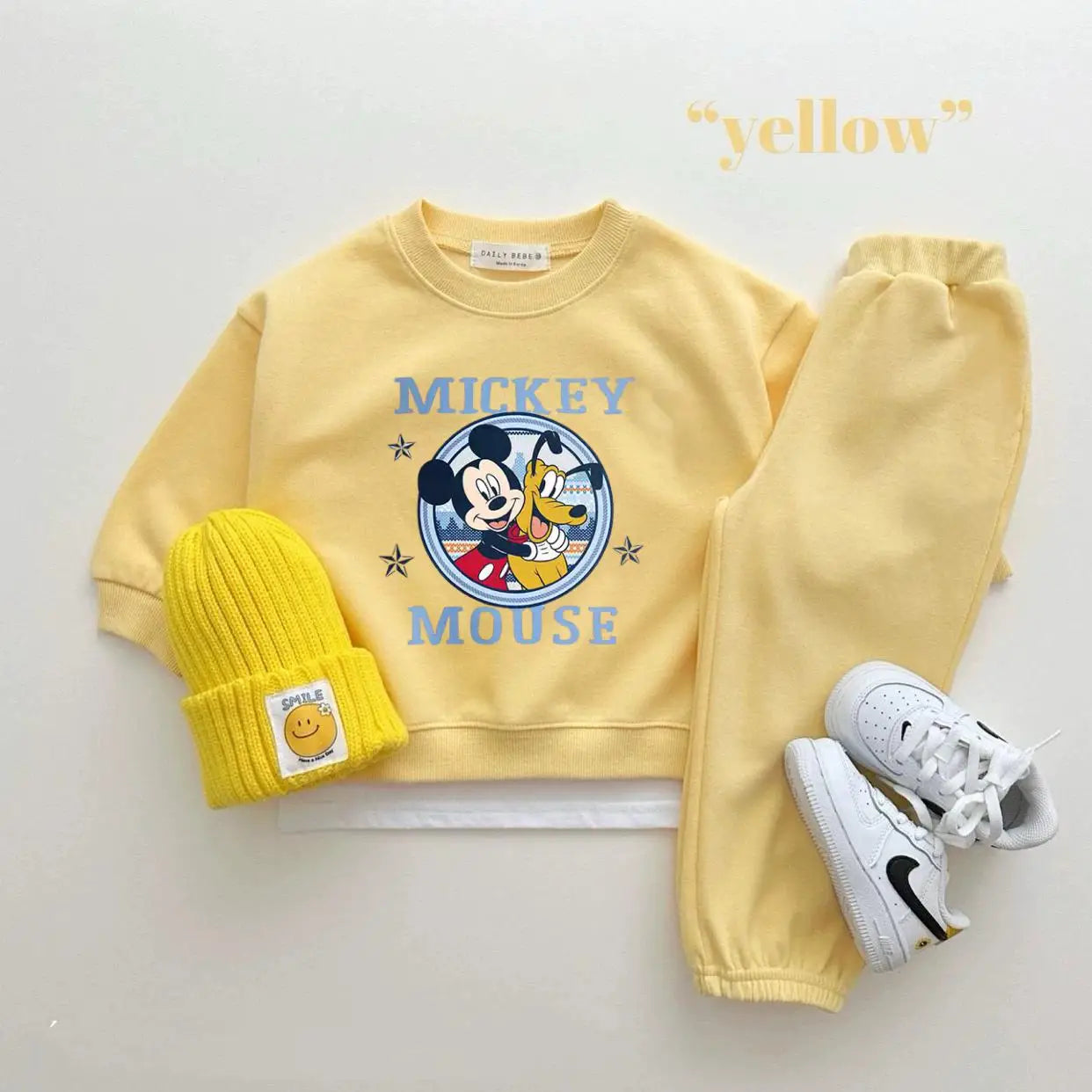 Disney Sweatshirt & Pants Set - 100% Cotton