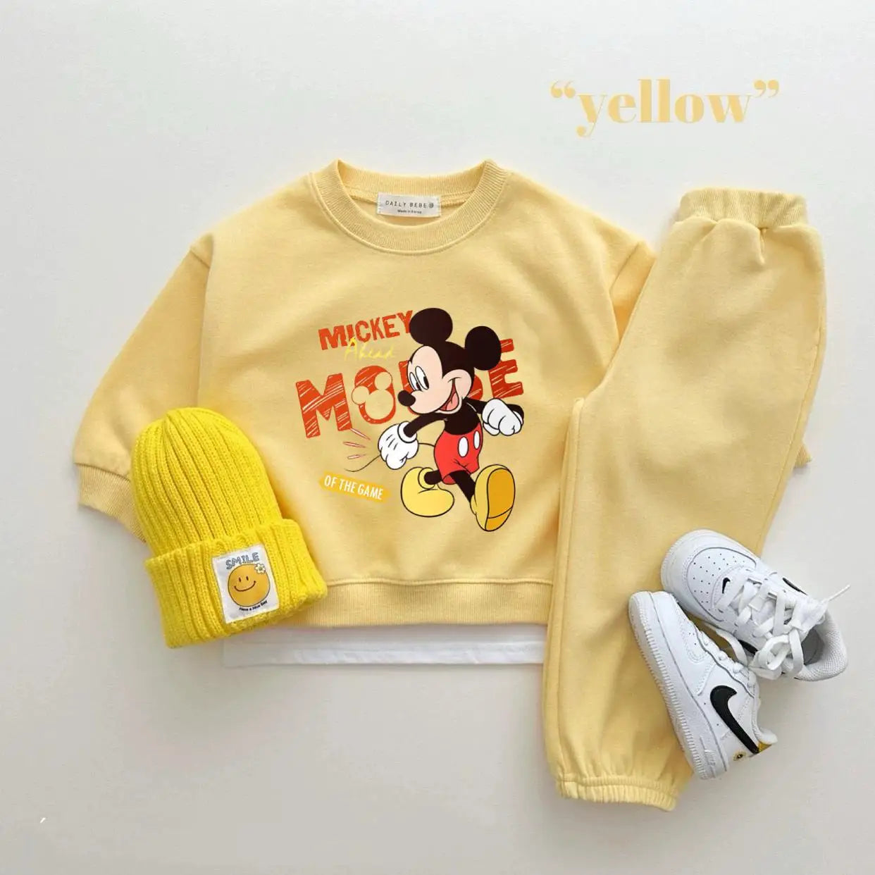 Disney Sweatshirt & Pants Set - 100% Cotton