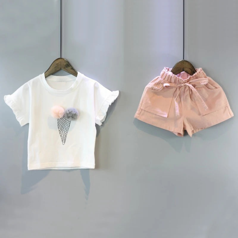 Cotton Outfit T-Shirt & Shorts Set