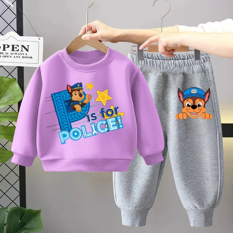 Chase's On The Case Sweatshirt & Pants Set - 100% Cotton