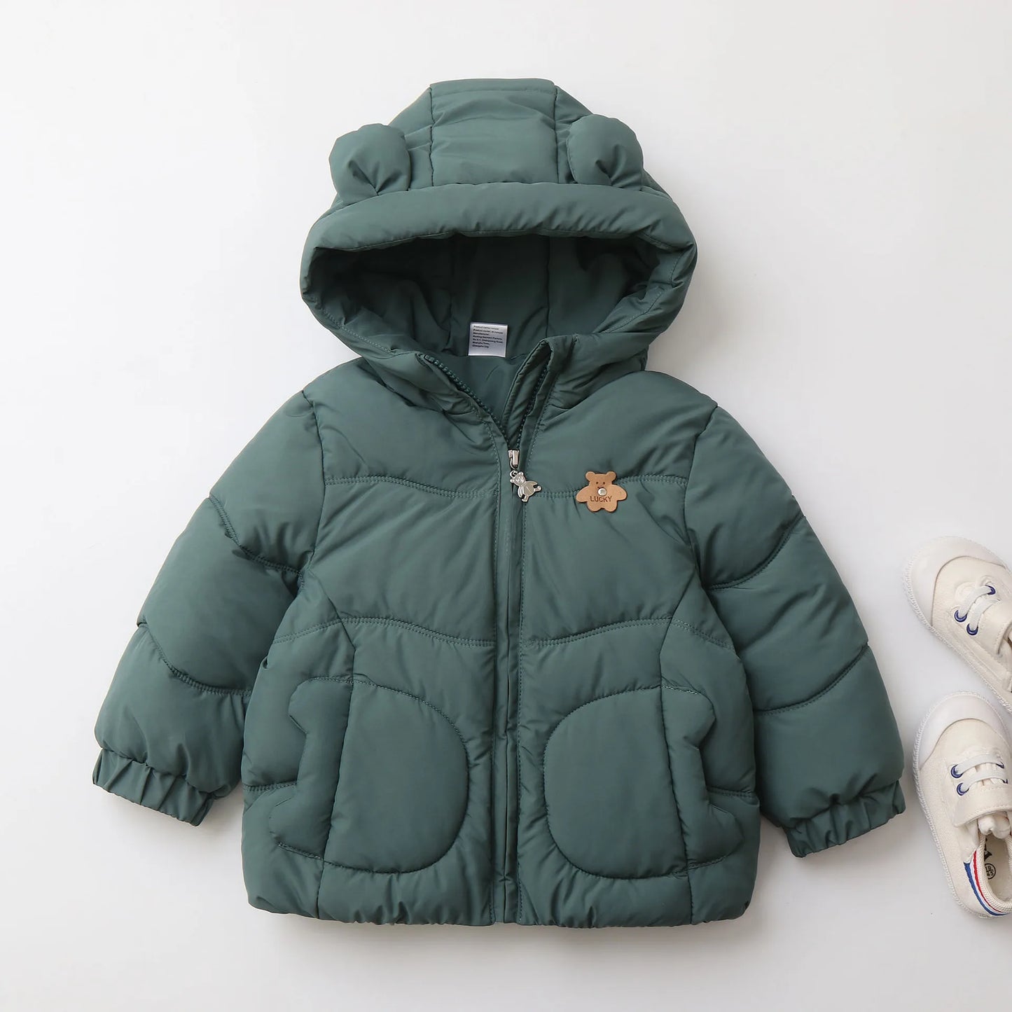 Parkas Thick Cotton Lining Hoodie Warm Jacket Windy Breaker