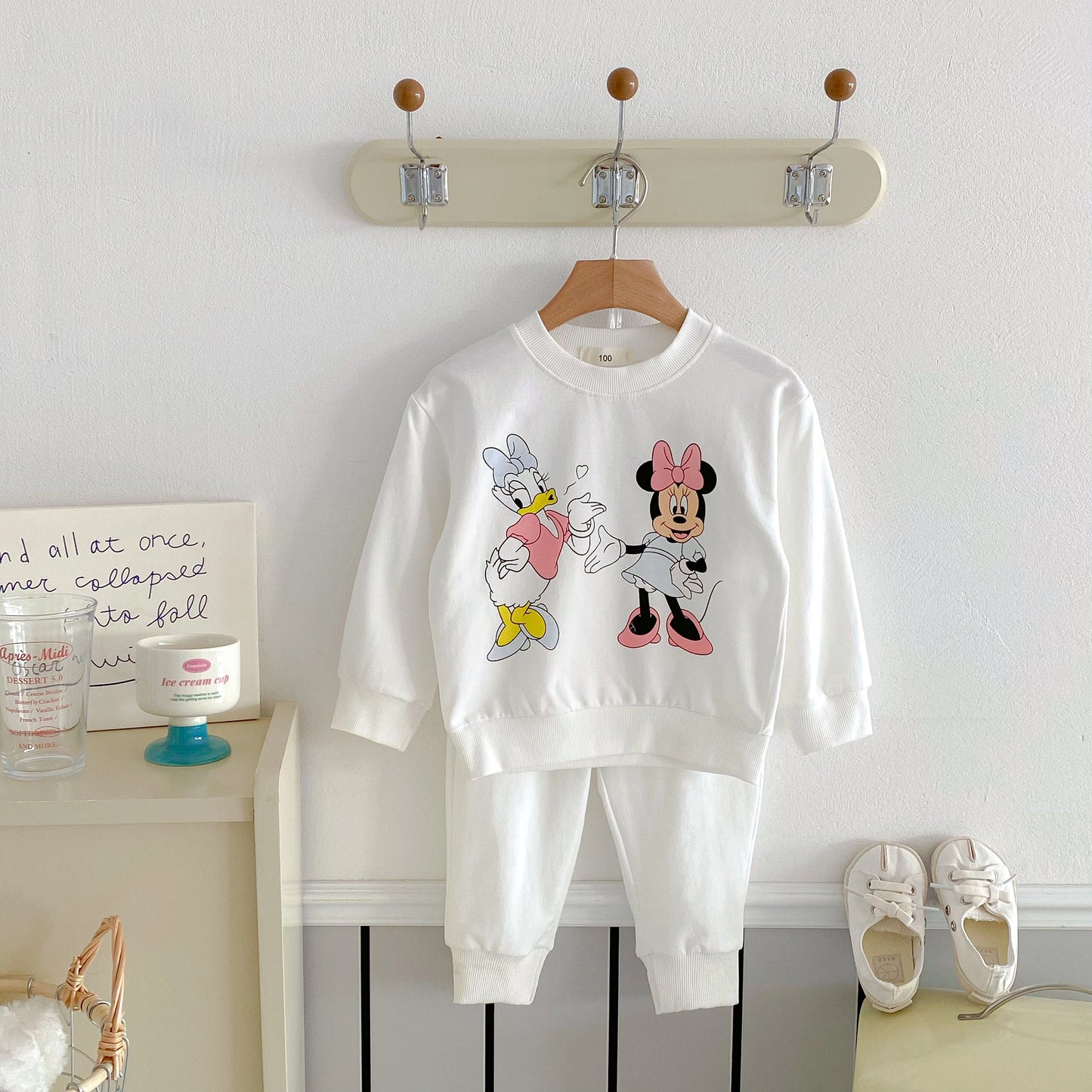 Disney Sweatshirt & Pants Set - 100% Cotton