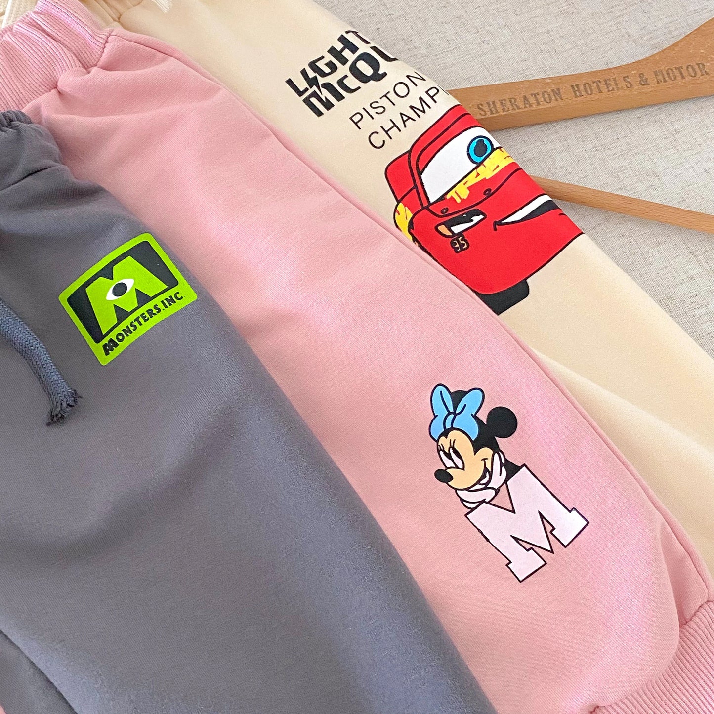 Pink Minnie Mouse Cotton Set