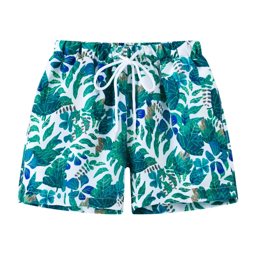 Summer Boys' Cartoon Swim Trunks