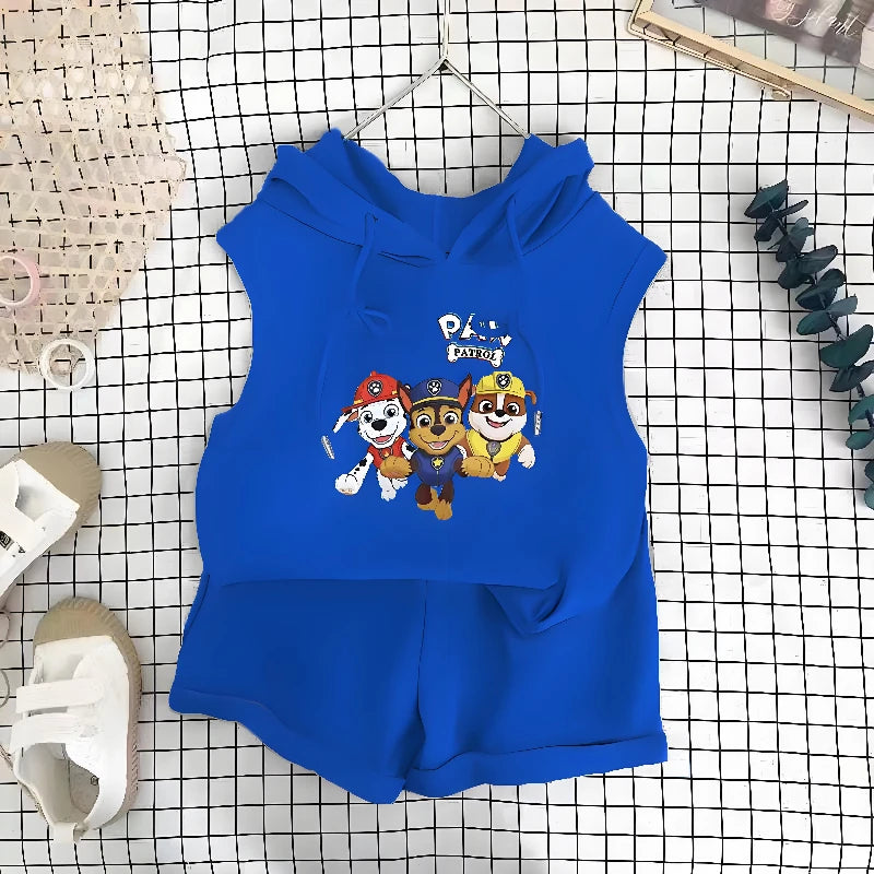Paw Patrol Kids' Summer Set – T-Shirt Vest & Shorts