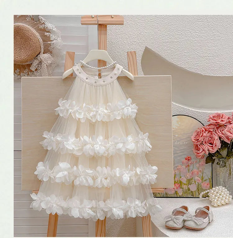 Flower Multi-layer Lace Fairy Dress