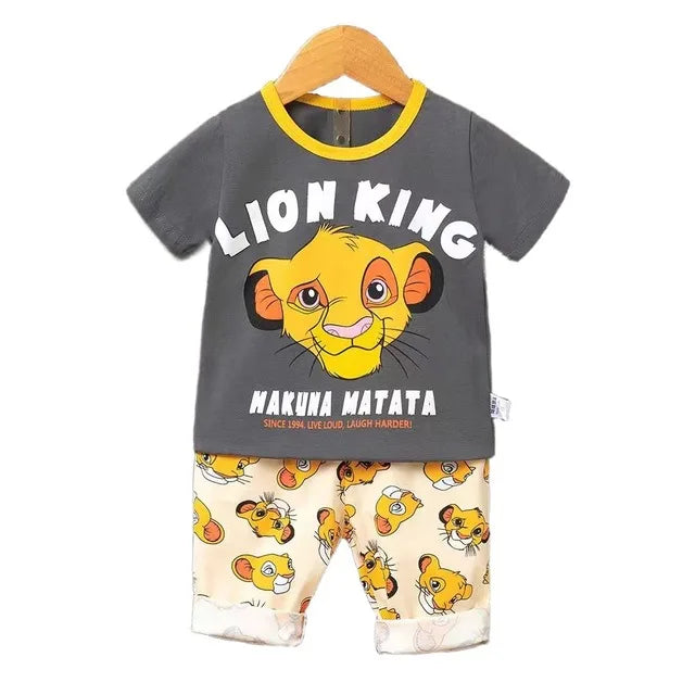 Lion King Cotton T-Shirt & Shorts Set