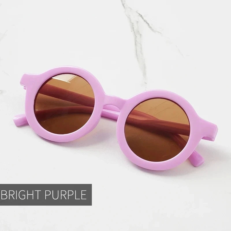 Kids Round Sunglasses – UV400 Mirror Lens Stylish Eyewear