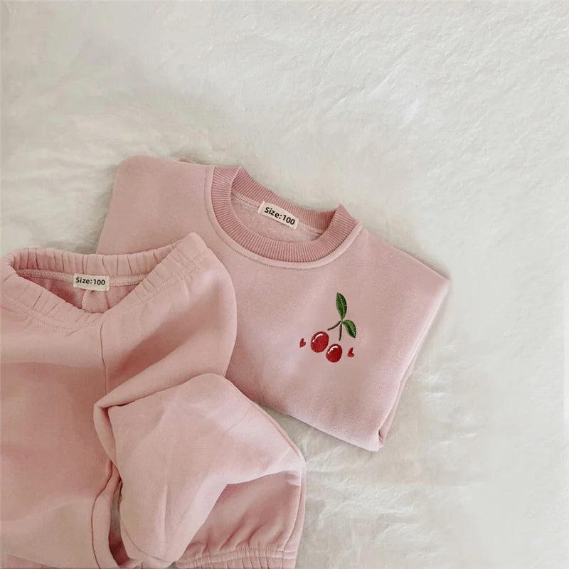 Cozy Fleece Cotton Pullover & Matching Pants Set