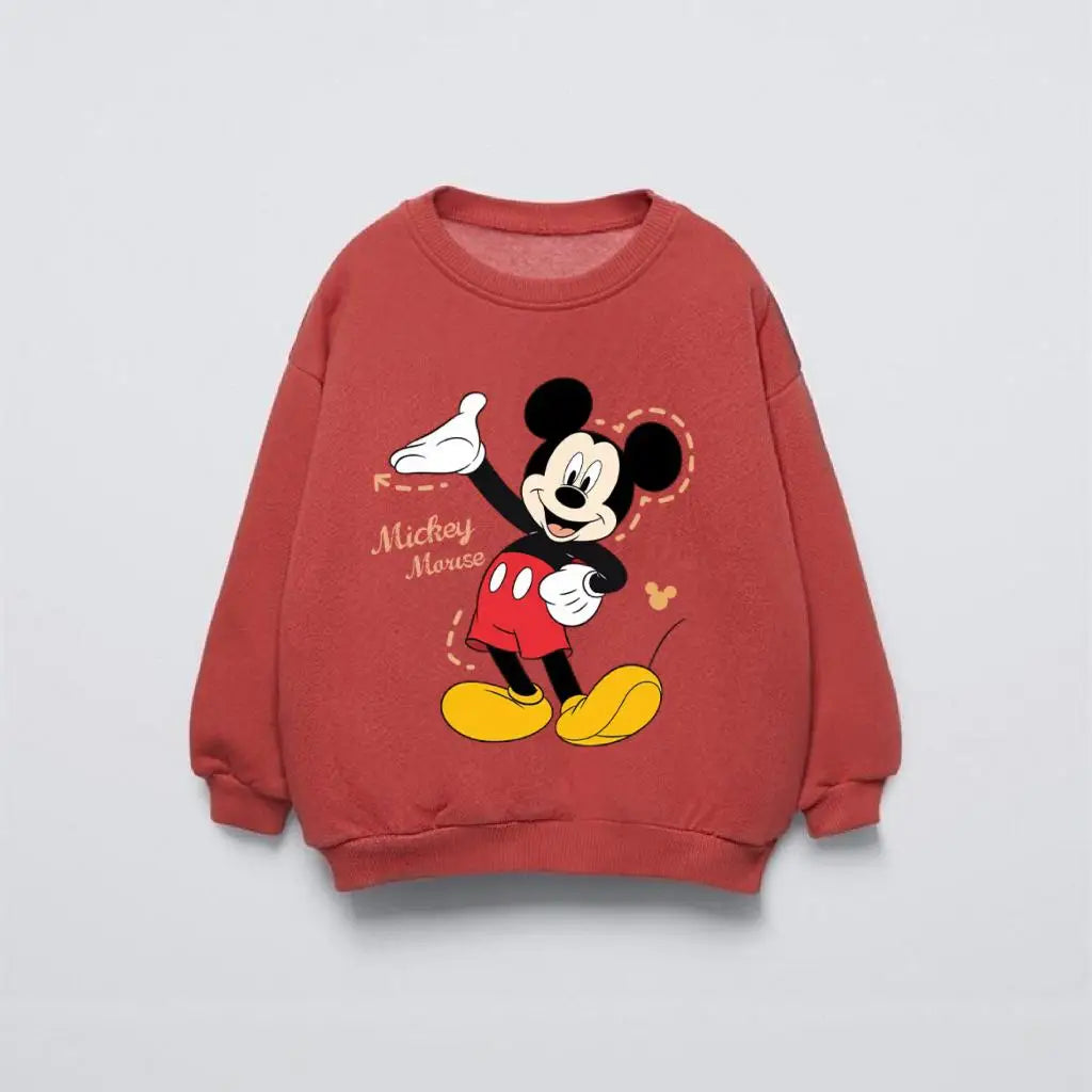 Happy Mickey Mouse Rust Hoodie