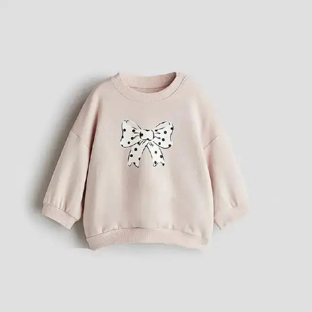 Girl's Comfortable Sweatshirt With Loose Fit