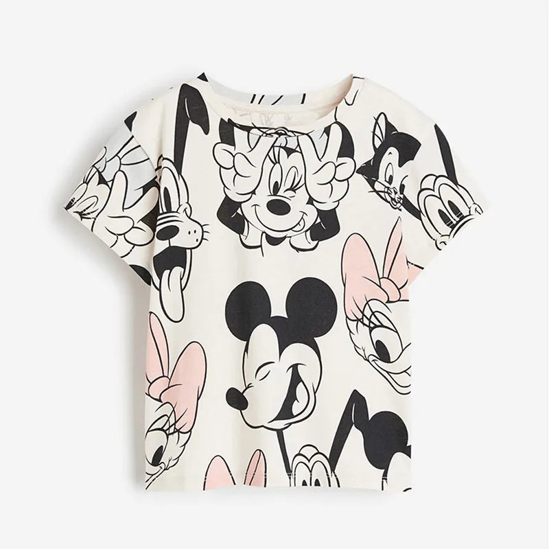 Summer 2025 Disney Girl Cotton T-shirts