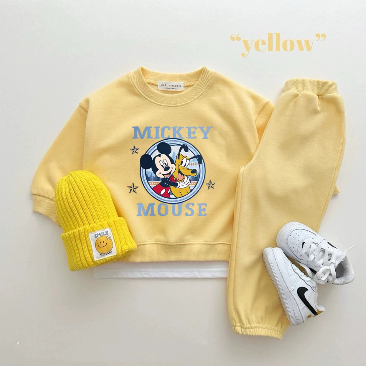 Disney Sweatshirt & Pants Set - 100% Cotton
