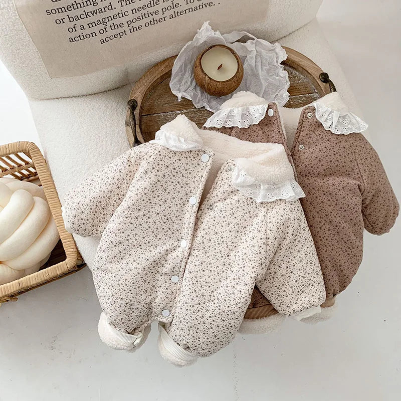 Soft Cotton With Cozy Fleece Lining Romper
