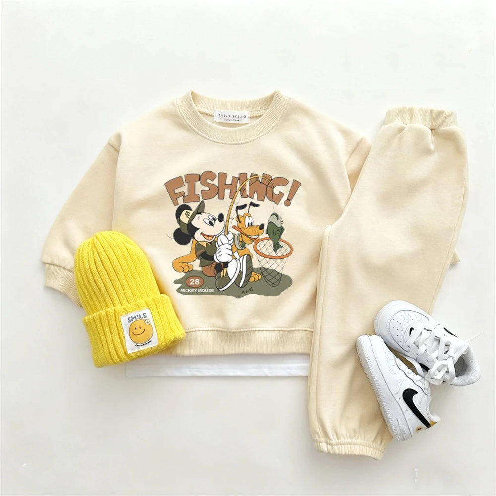 Sweatshirt & Pants Set - 100% Cotton