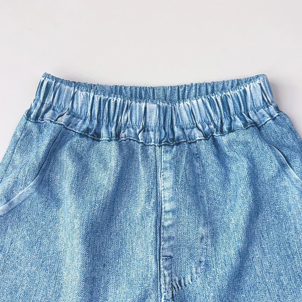 Denim Top & Matching Pants Set