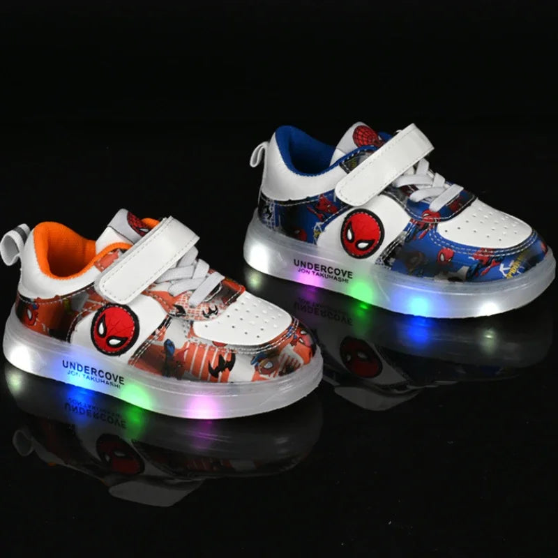 Light-Up Spiderman Sneakers – Fun, Flashy & Comfy!