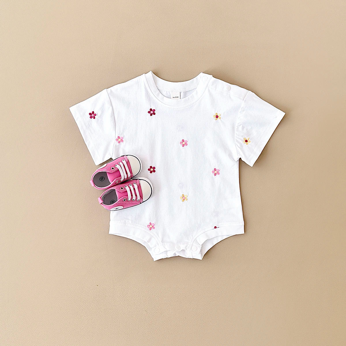 100% Cotton Floral Baby Romper Jumpsuit