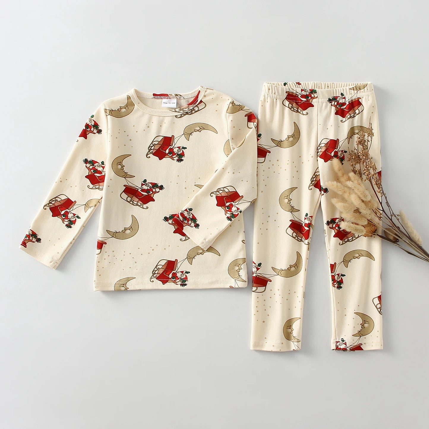 Christmas Soft Knitted Cotton Pajamas Set