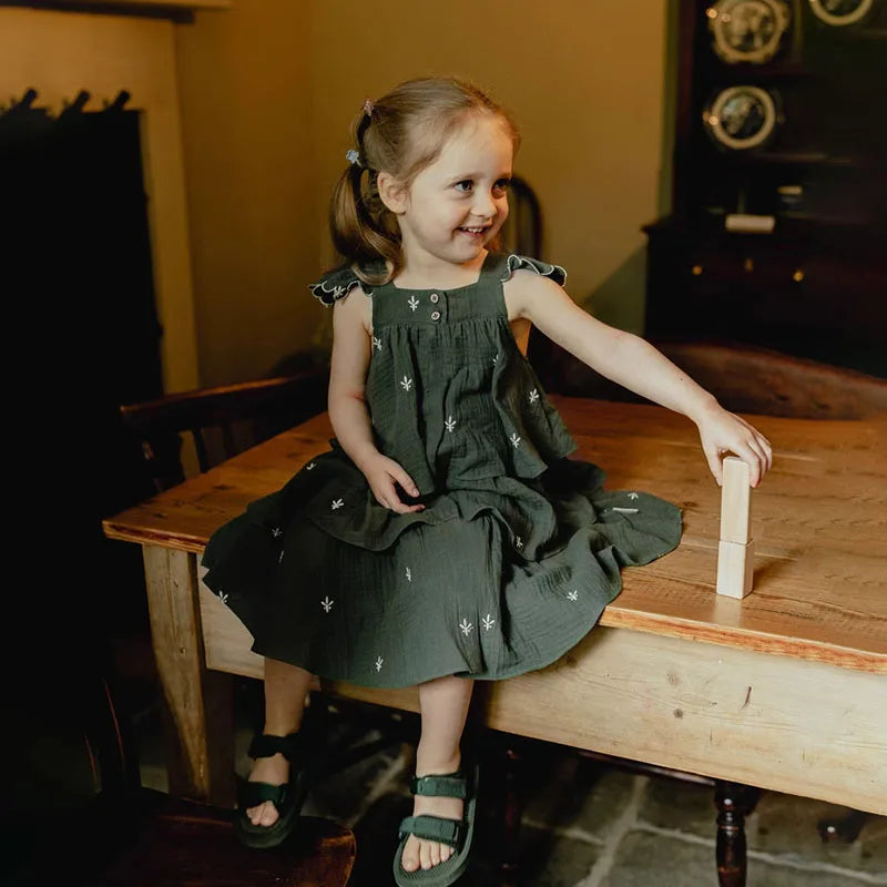 Breathable 100% Cotton & Delicate Embroidery Dress