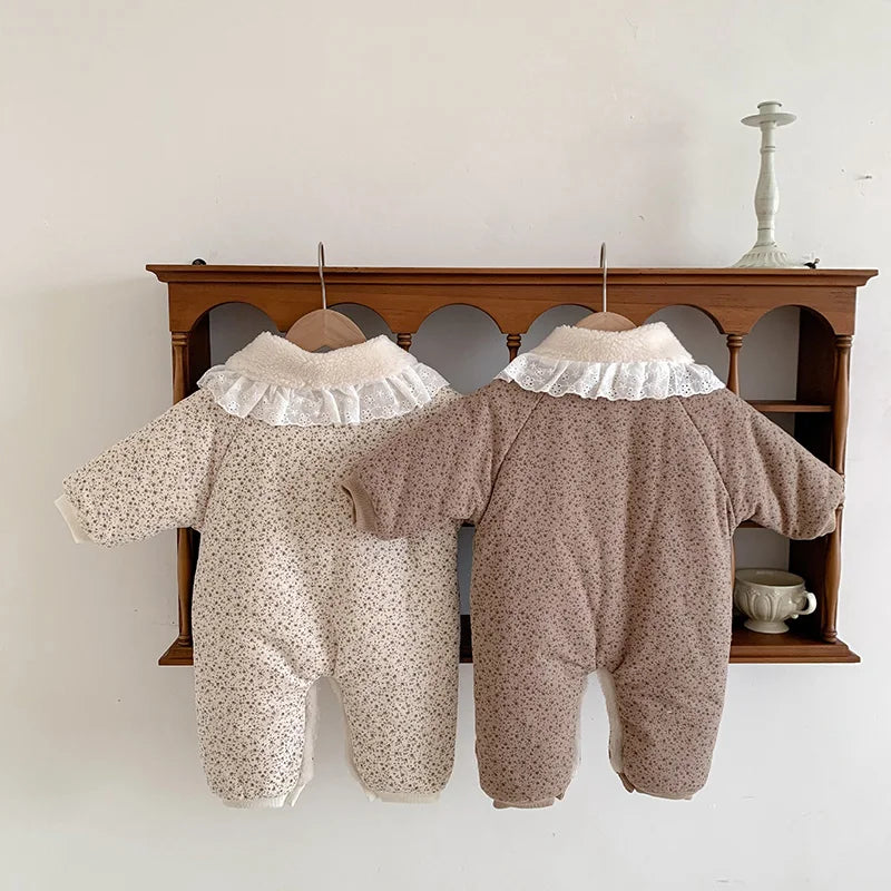 Soft Cotton With Cozy Fleece Lining Romper