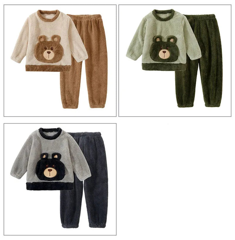 Bear Warm & Comfortable Winter Pajamas