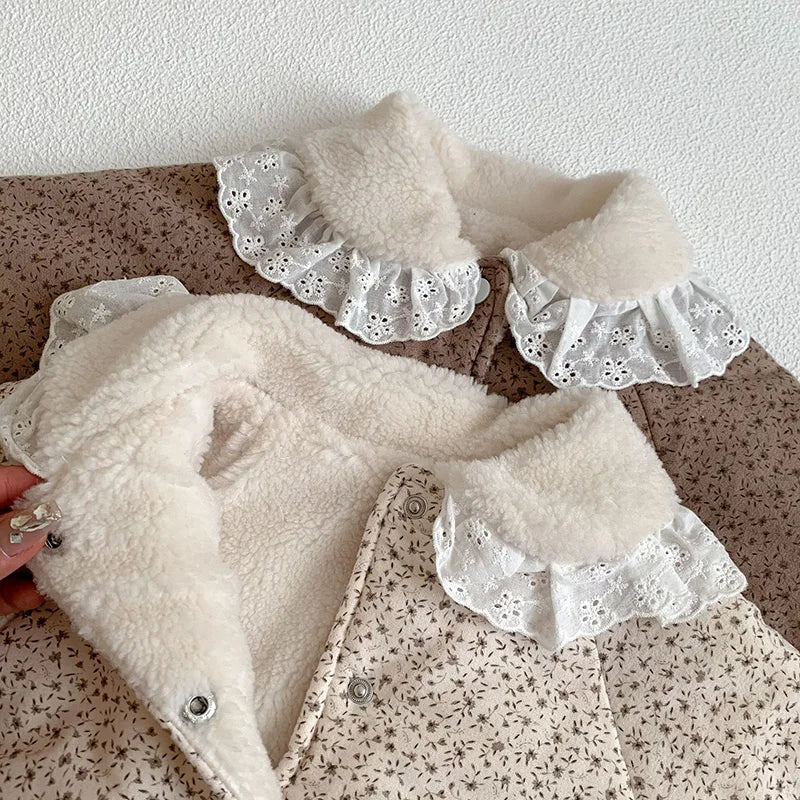 Soft Cotton With Cozy Fleece Lining Romper