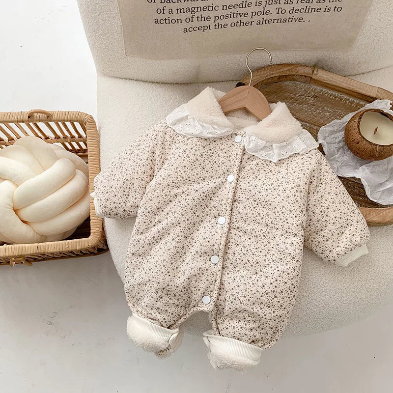 Soft Cotton With Cozy Fleece Lining Romper