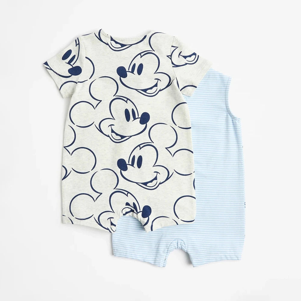2-Piece 100% Cotton Mickey Mouse Baby Rompers