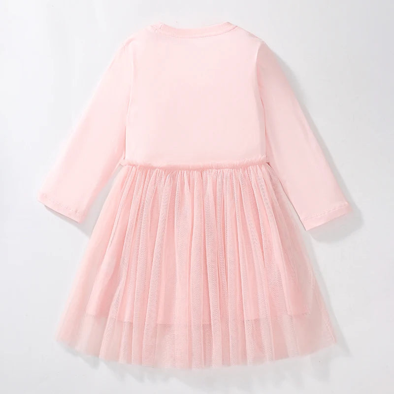 Cotton Girls Long Sleeve Ballet Dancer Dress