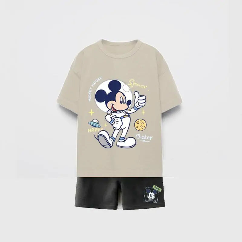 Mickey Mouse In Space Premium Cotton T-Shirt & Shorts Set