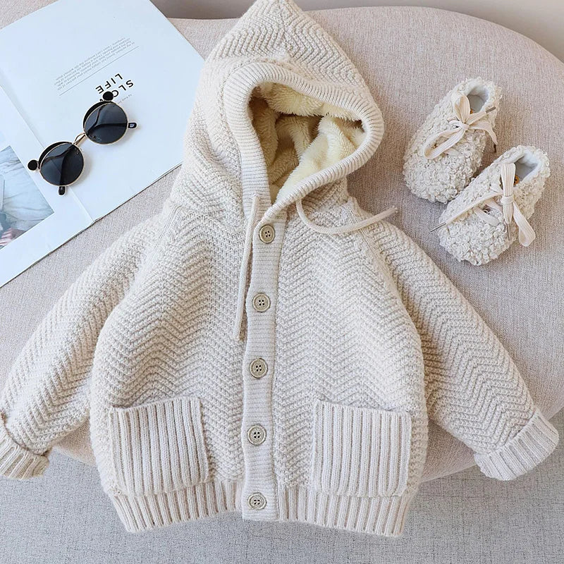 Warm Sweater With Fur Lining