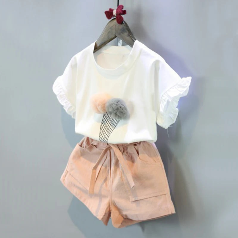 Cotton Outfit T-Shirt & Shorts Set