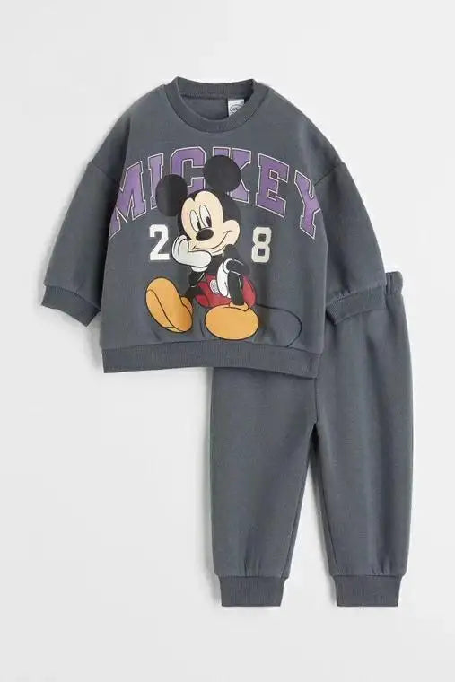 Mickey Mouse Hooded Sweatshirt & Matching Pants Set