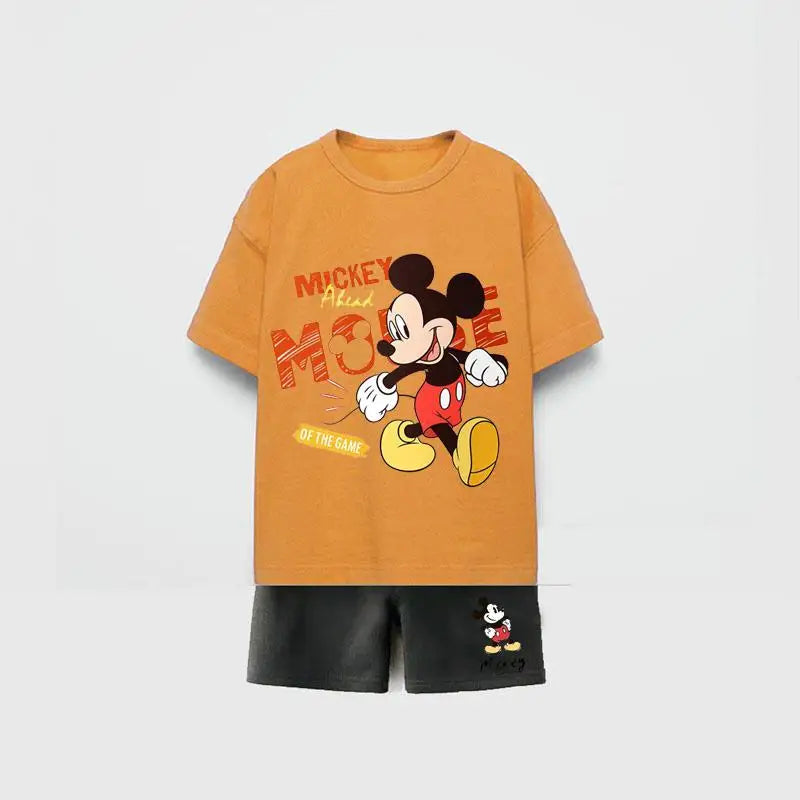 Mickey Mouse Premium Cotton T-Shirt & Shorts Set