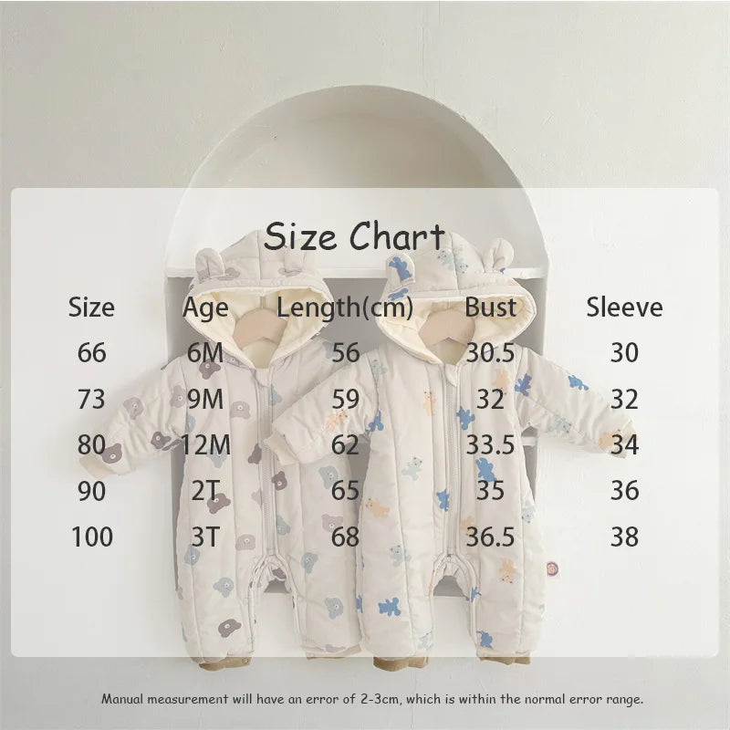 Soft Cotton Warm Winter Romper