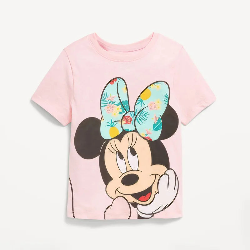 Summer 2025 Disney Girl Cotton T-shirts